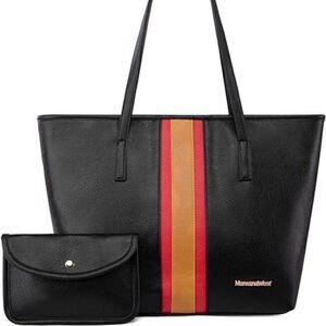 Montana West Black Stripe Women's Shoulder Bag